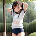 突然の雨 9枚目