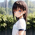 突然の雨 3枚目