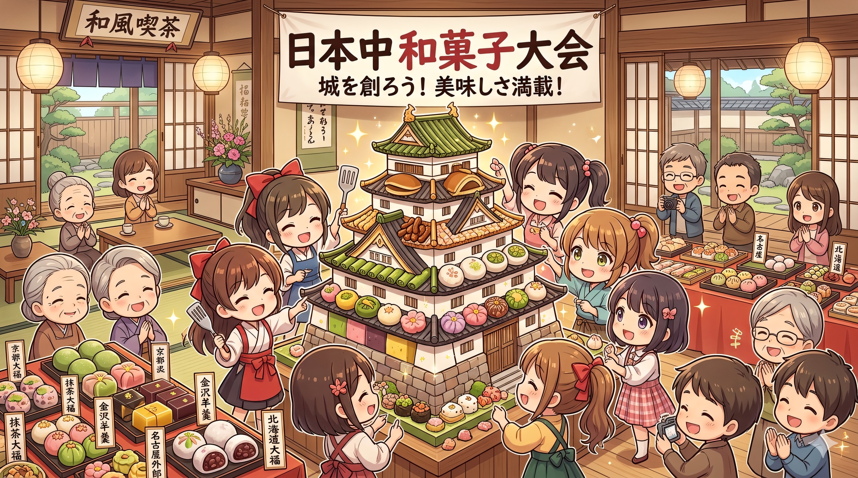 【#和風喫茶へようこそ】和風喫茶で和菓子大会２