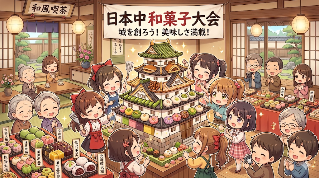 【#和風喫茶へようこそ】和風喫茶で和菓子大会２