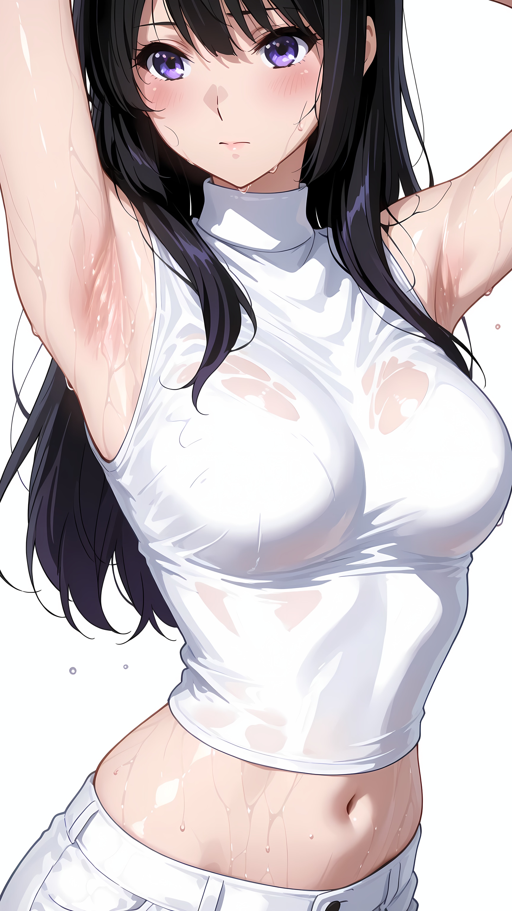 腋も綺麗な美人音大生