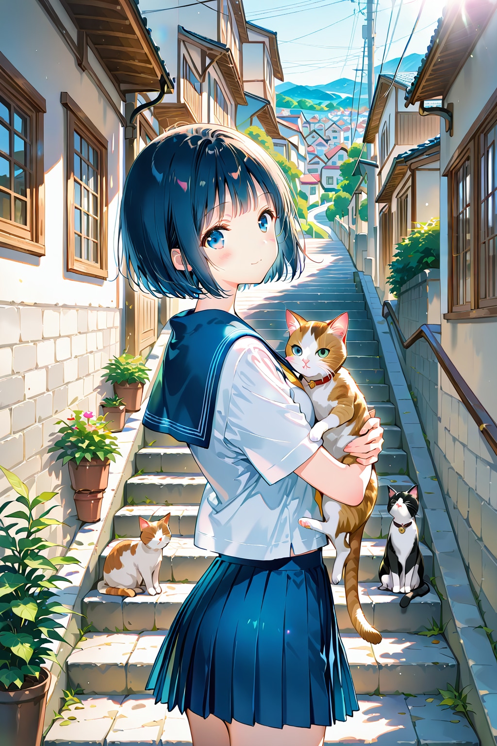 猫の細道(QILIN)(夏)(27) | の人気AIイラスト・グラビア