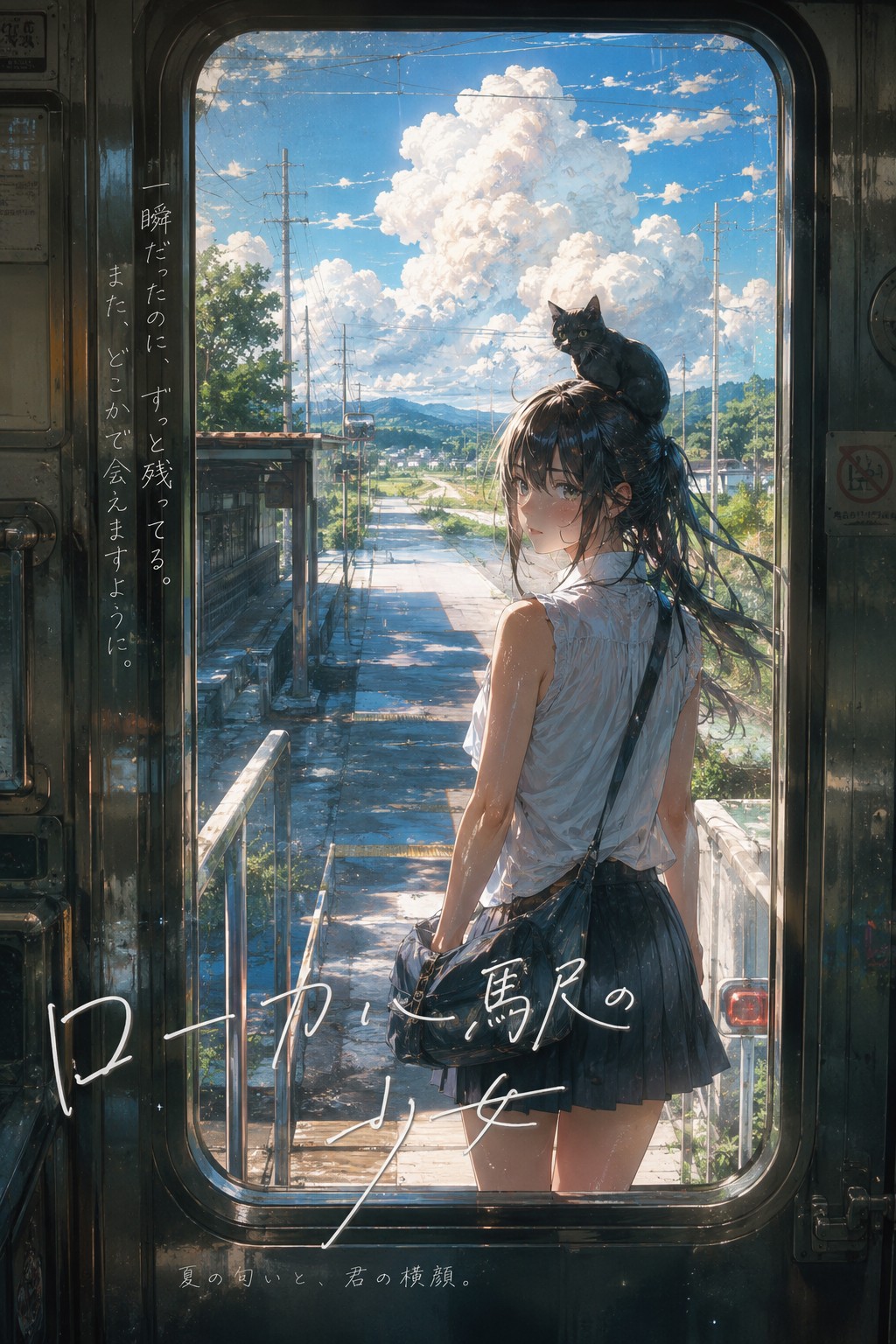 ローカル駅の少女 | の人気AIイラスト・グラビア