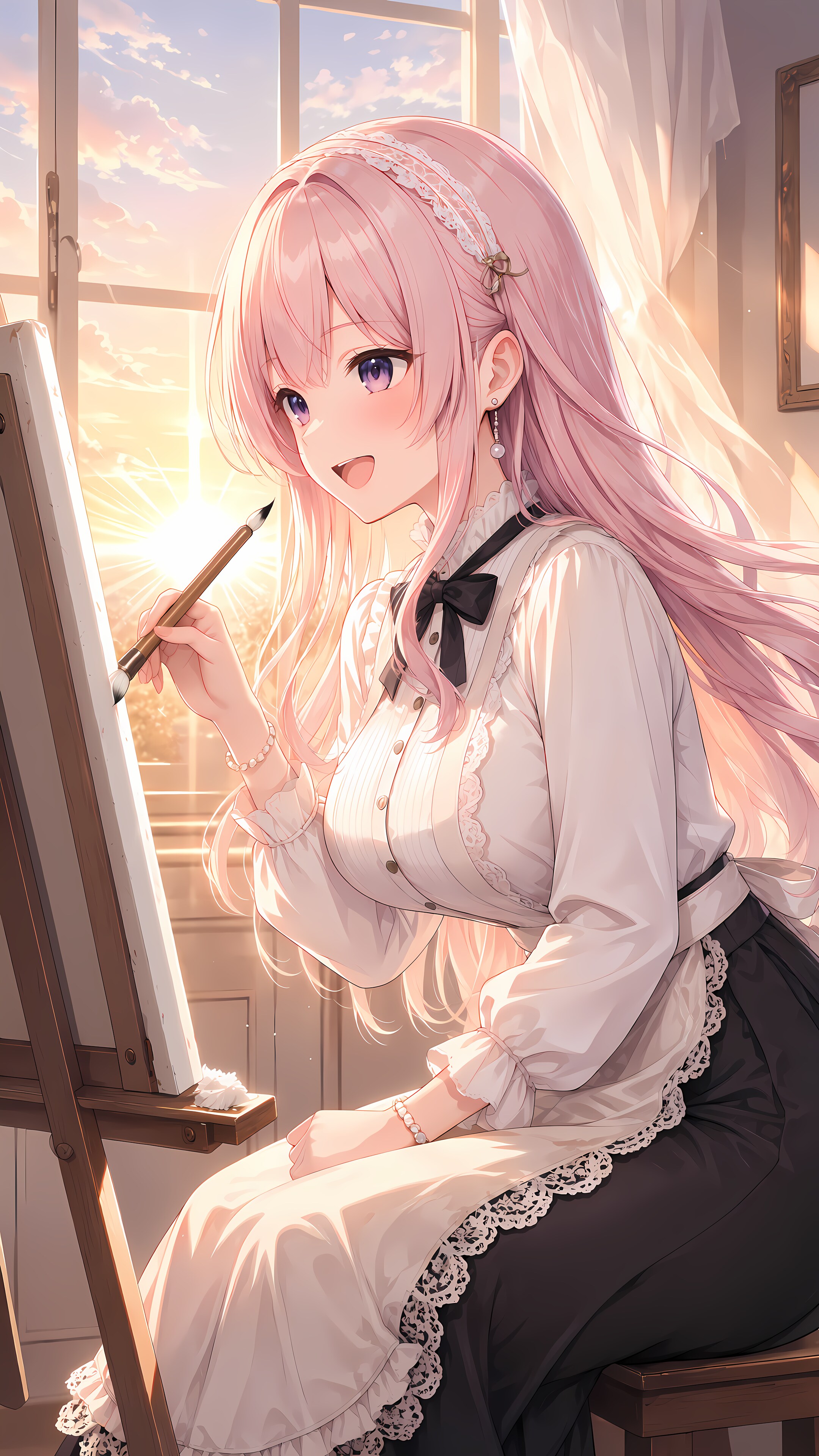 描き始めたら、窓の色が変わっていて | の人気AIイラスト・グラビア