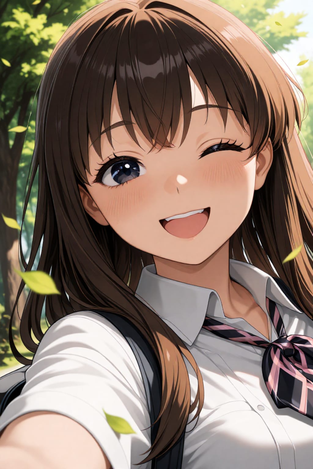 新緑と笑顔
