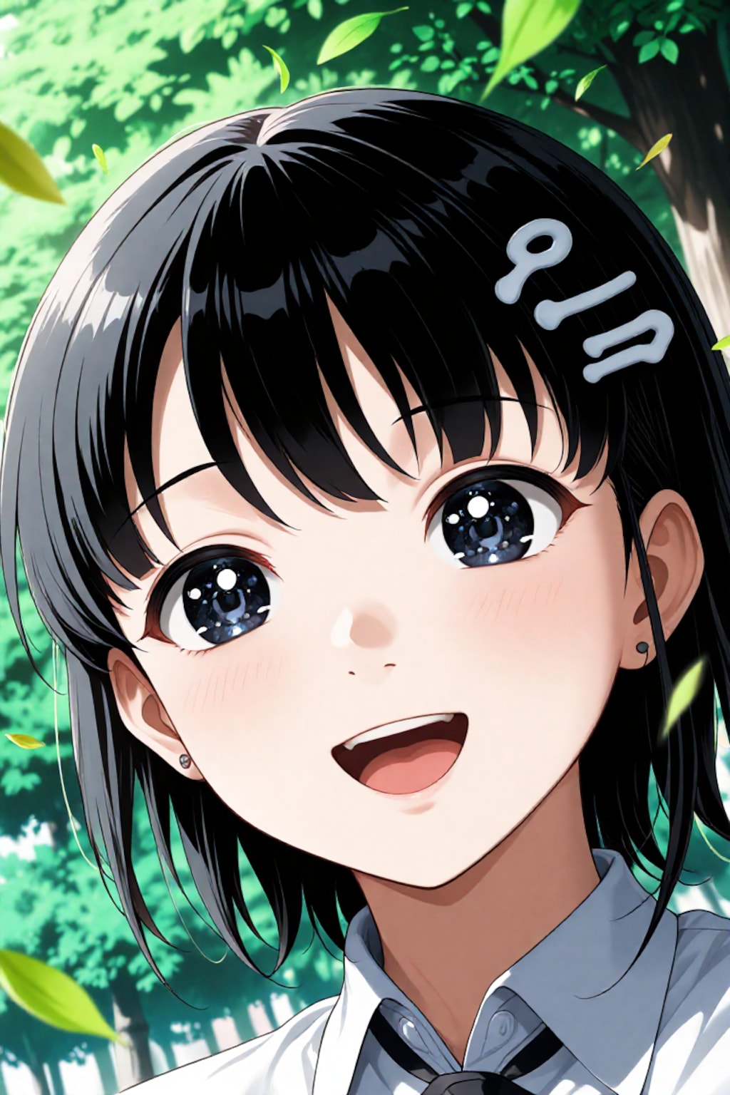 新緑と笑顔