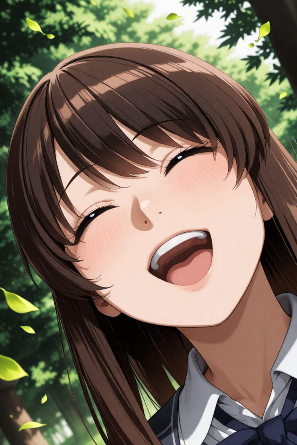 新緑と笑顔