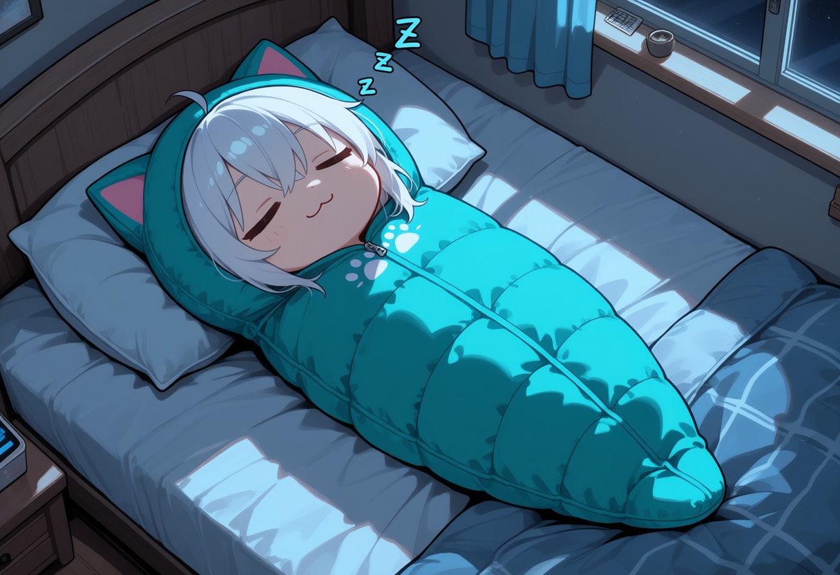 猫型寝袋 | の人気AIイラスト・グラビア