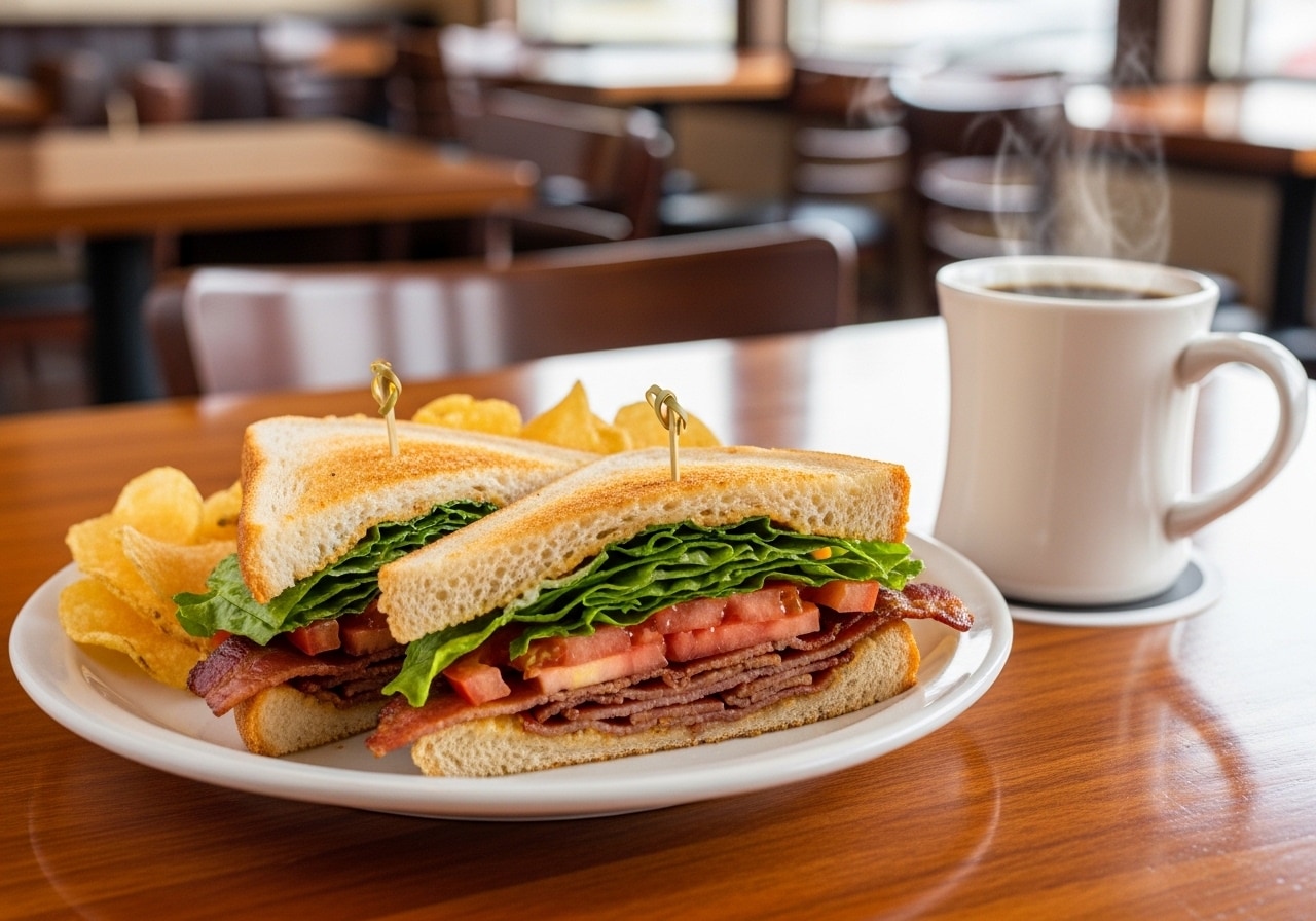 摩訶不思議食堂のベーコントマトレタスサンド | の人気AIイラスト・グラビア