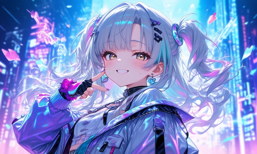 輝くヴァーチャル少女