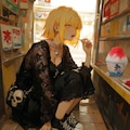 駄菓子屋でかき氷を食べるカート・コバーン好きの女 5枚目