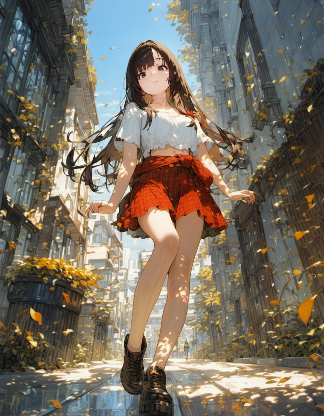 Autumn Stroll Through the City | の人気AIイラスト・グラビア