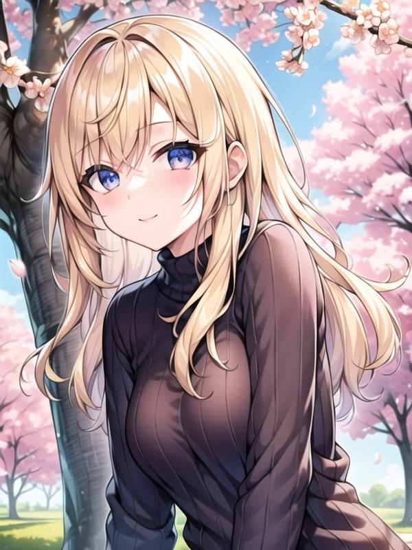 セーターでいい感じの暖かさだね♪