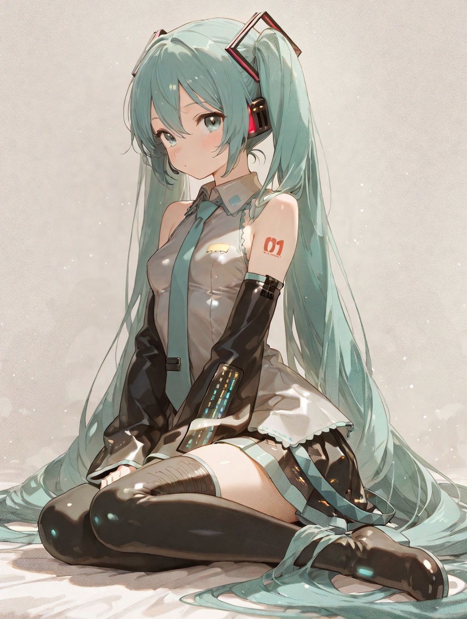 座って見つめるだけ | の人気AIイラスト・グラビア