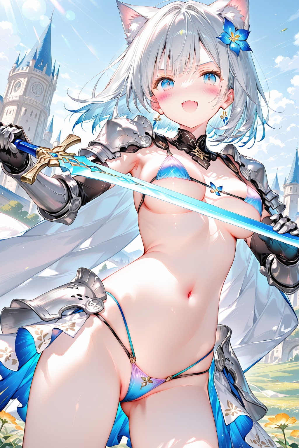 下着アーマーねこみみナイトさん
