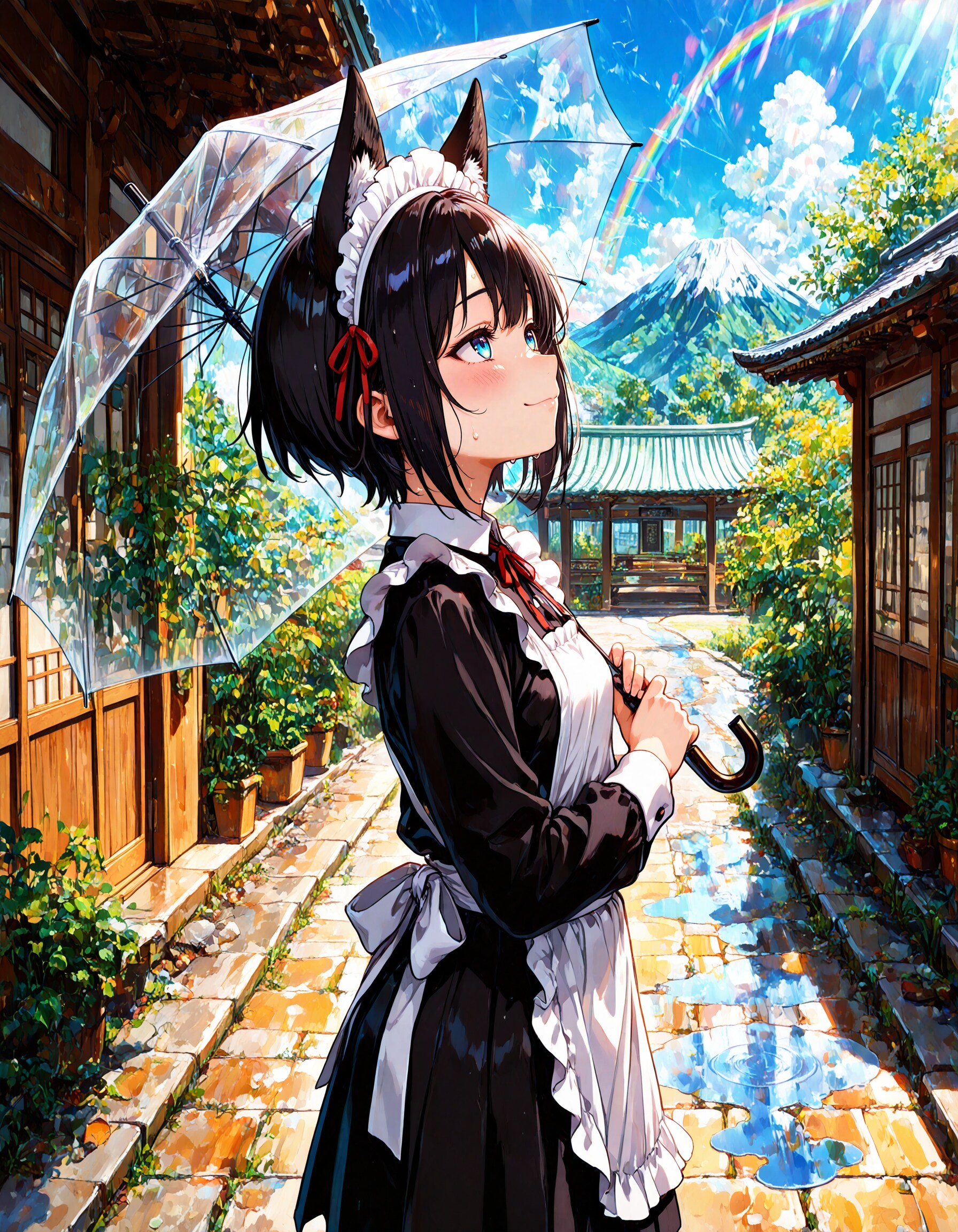 雨上がり後の猛暑