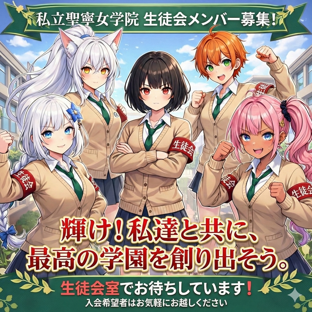 生徒会メンバー募集中‼️