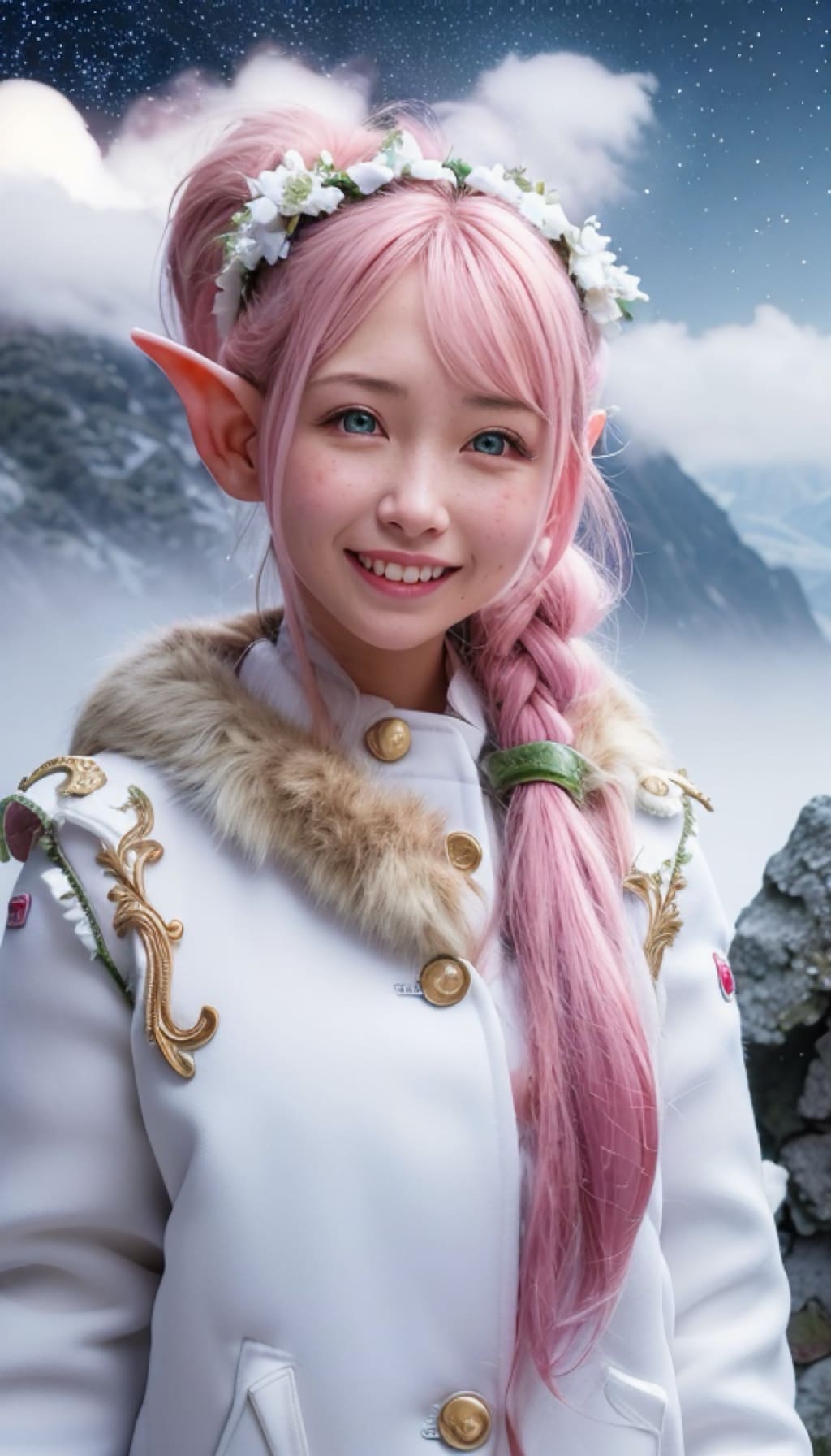 【3枚】雪山エルフ🧝‍♀️