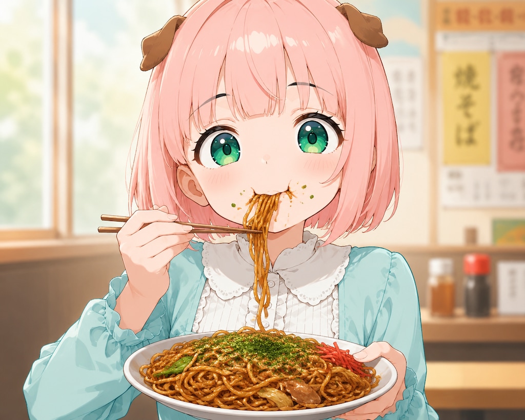 53.「や」→「焼きそば」かなねこ