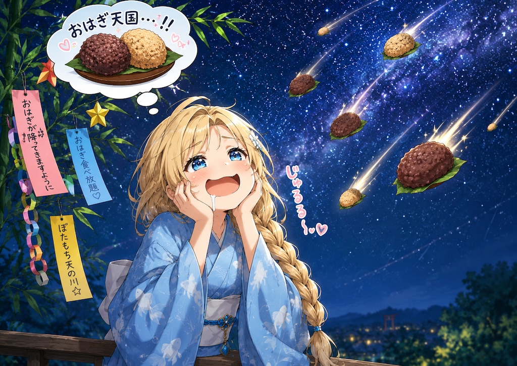 七夕からぼたもち（健全）
