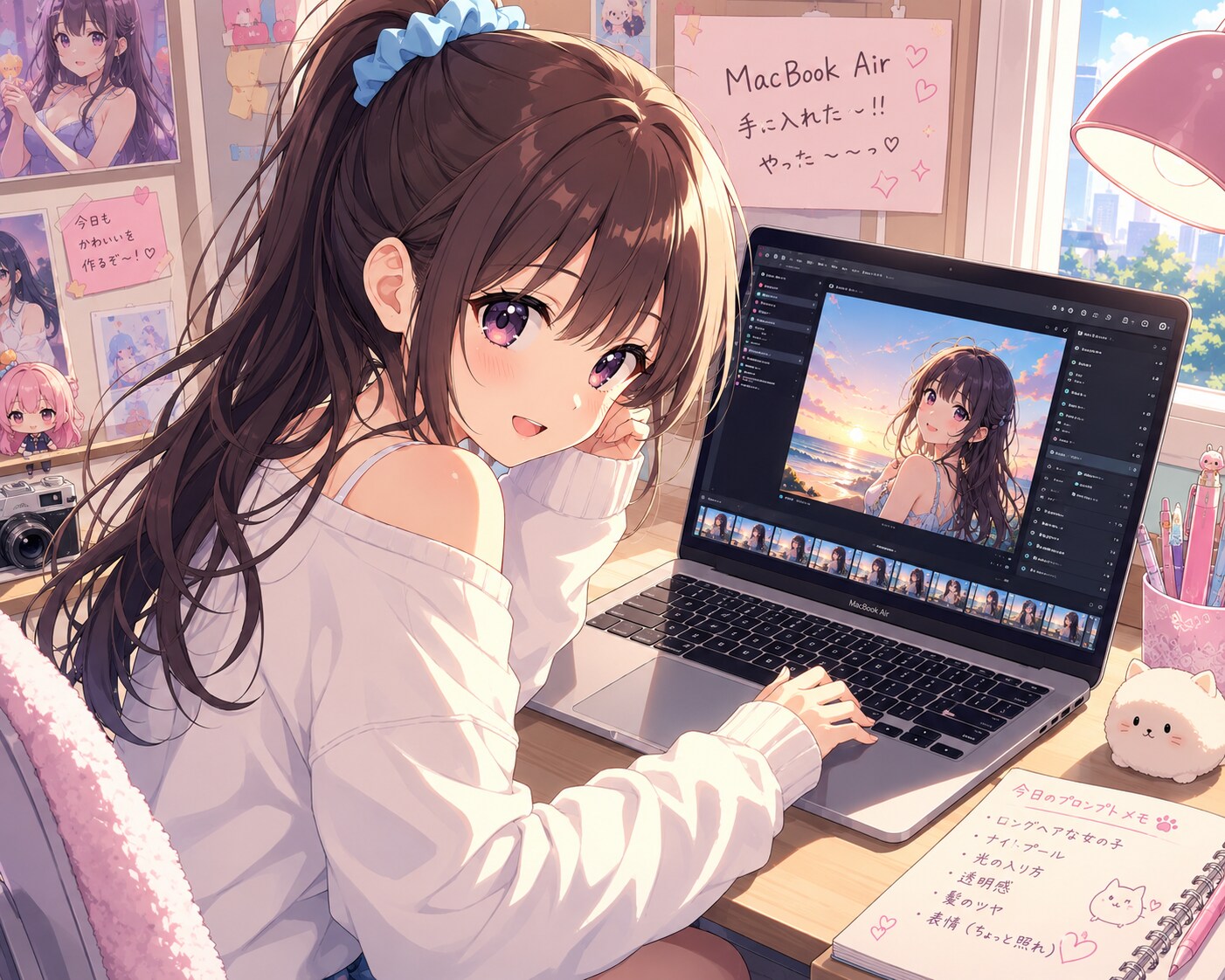 連休中、電気街でぶらぶらしたら・・・ | の人気AIイラスト・グラビア
