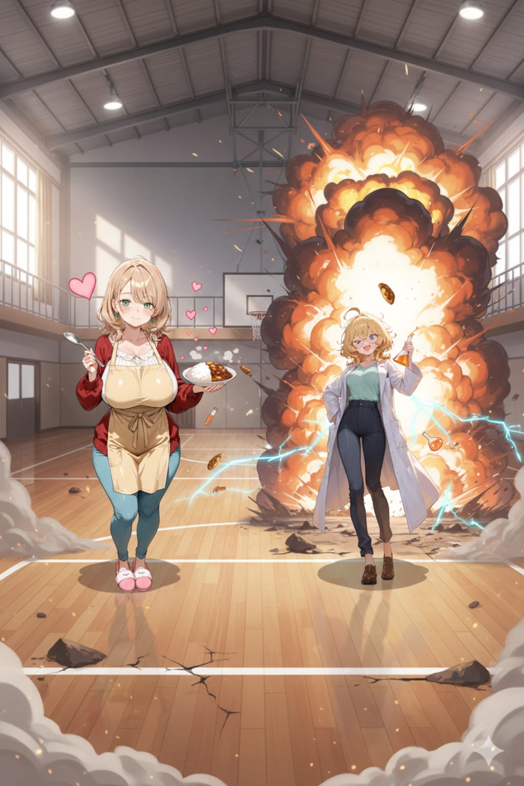 楓花姉妹のへんなたたかい？