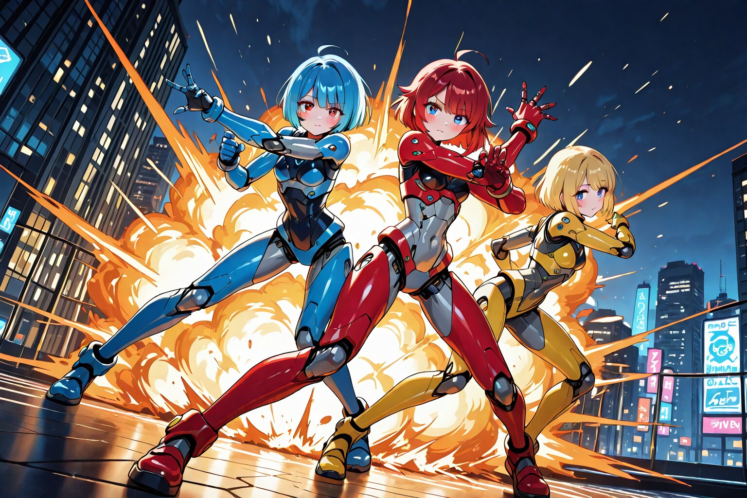 ちちぷい生成メカ娘　スーパーヒロイン戦隊