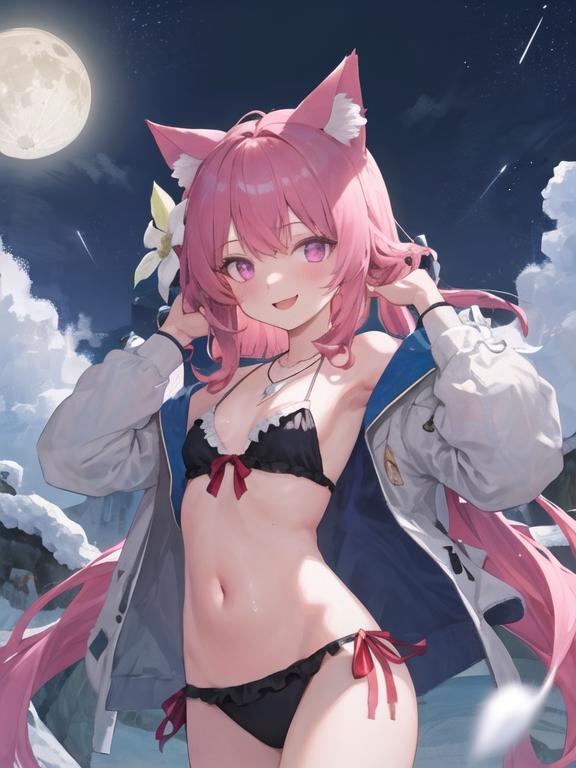 夜の猫ちゃん