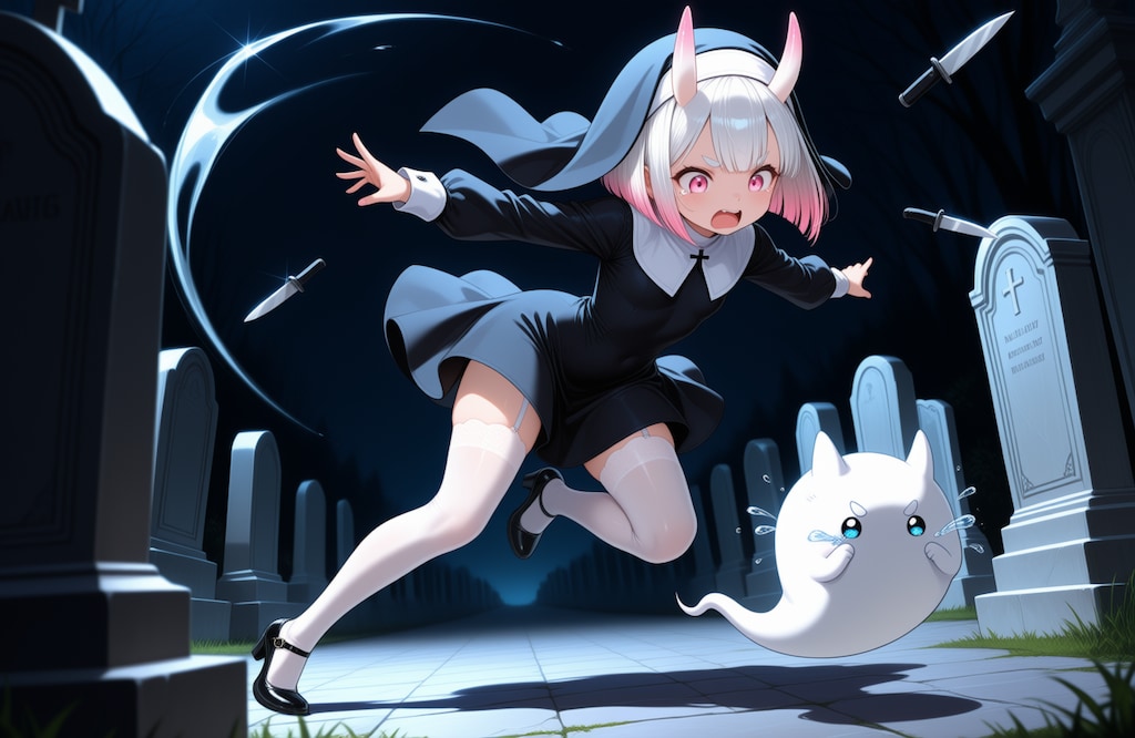悪霊退散><