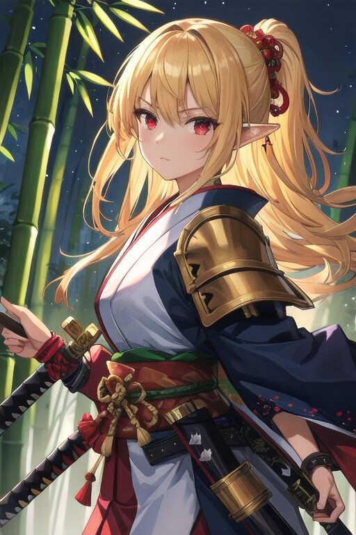 竹林の侍エルフ