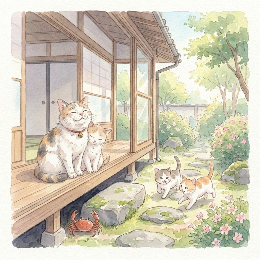 おばあちゃんねこさまの笑顔