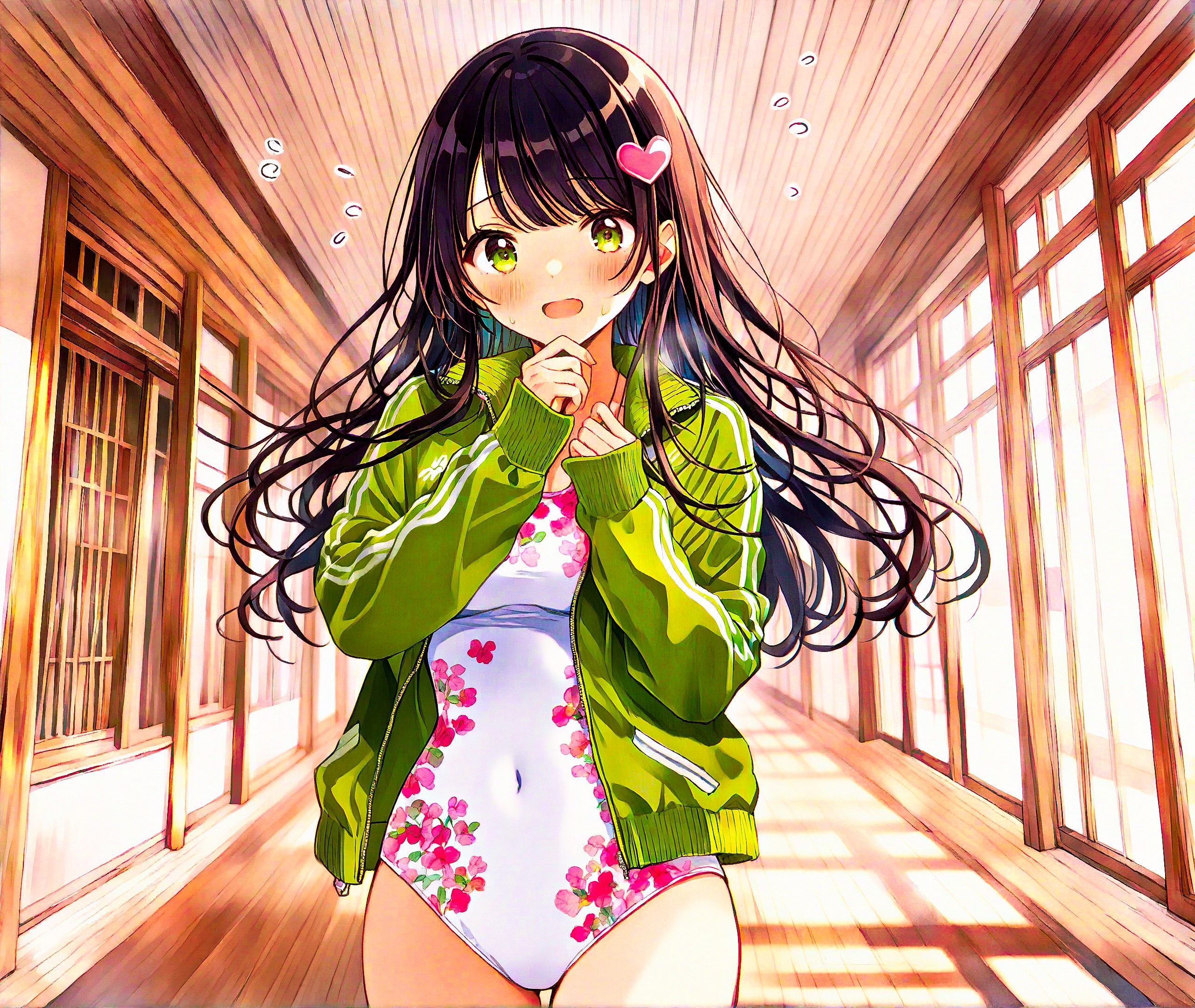 あわあわする少女