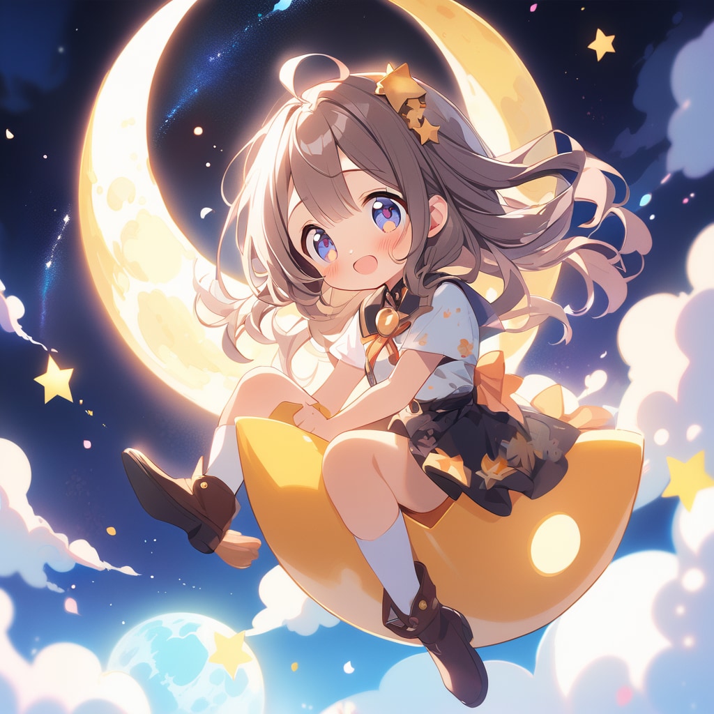 crescent moon（三日月） | の人気AIイラスト・グラビア