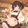 茶髪のウェイトレス少女 3枚目