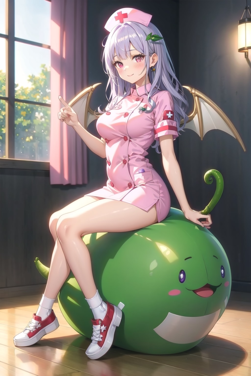 ピンクのナースで