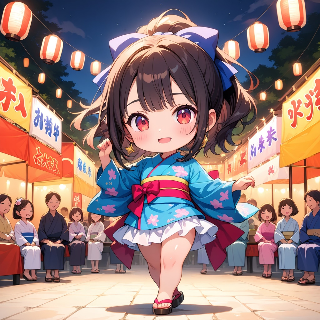 輪の真ん中だねっ