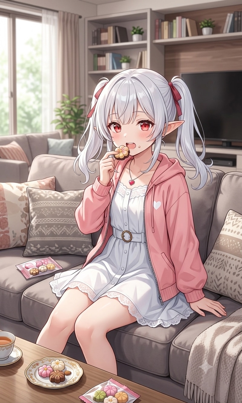 10時のおやつタイムのシロネさん