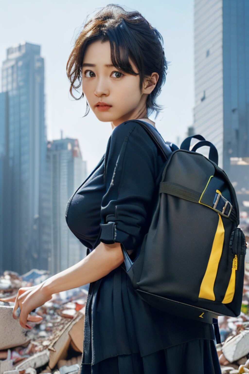 がれきになった大都会