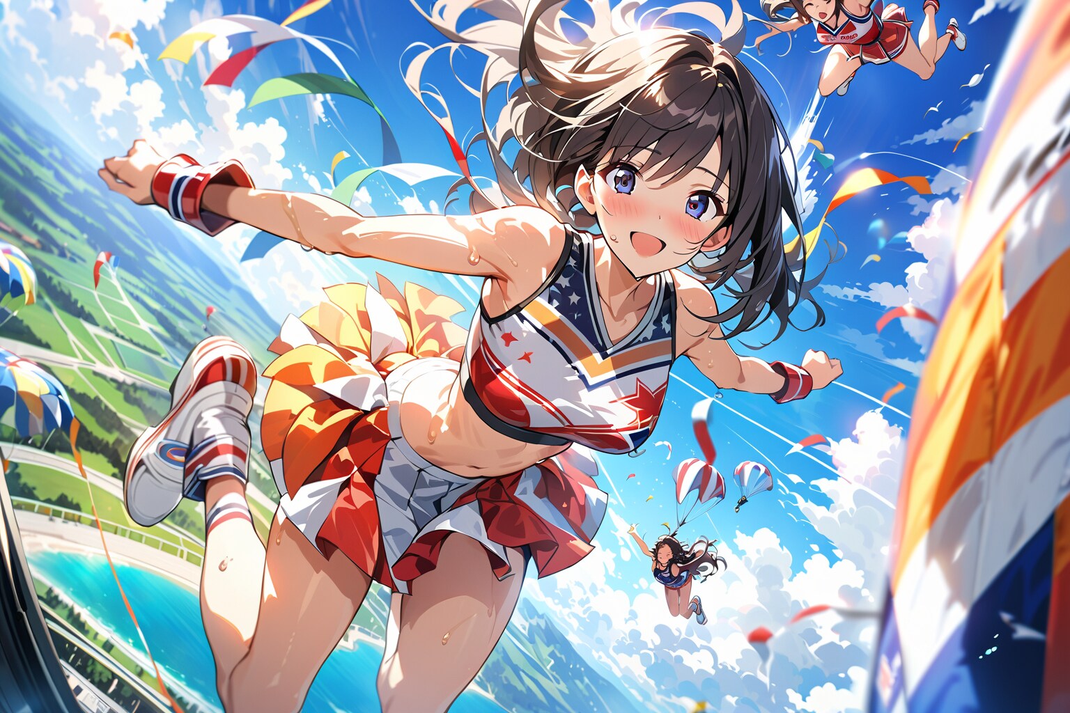 上空からの入場 | の人気AIイラスト・グラビア