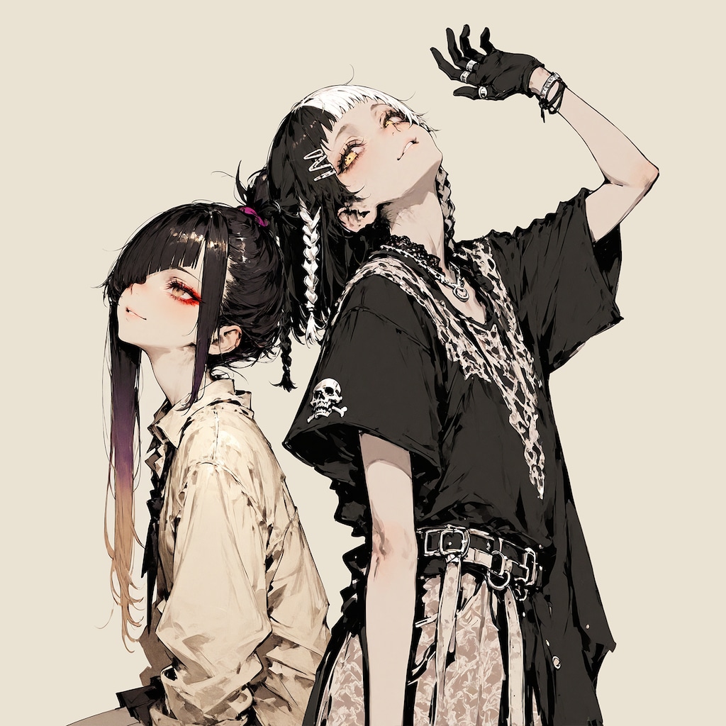 Seven colors of paint