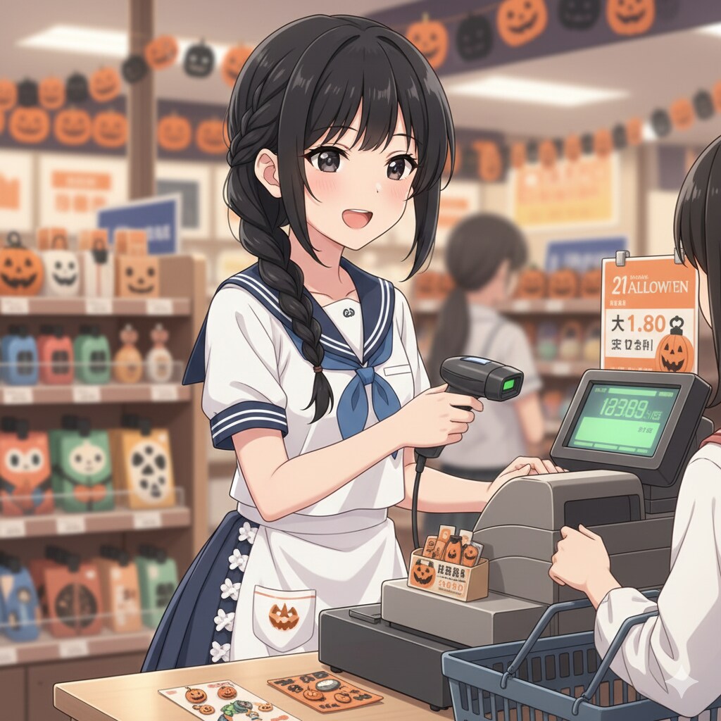 ハロウィンのバイトちゃん | の人気AIイラスト・グラビア