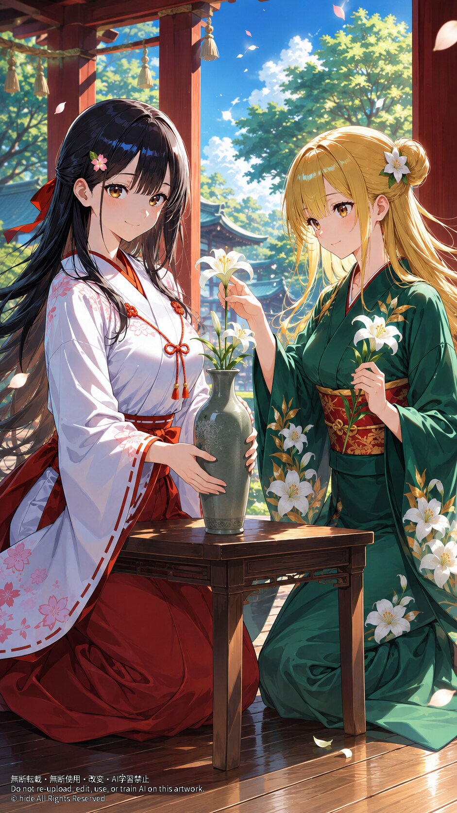百合を整える朝 | の人気AIイラスト・グラビア