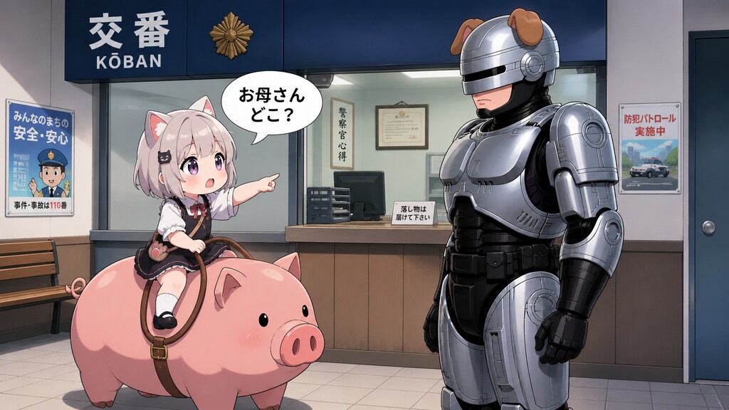 犬のお巡りさん