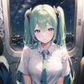 初音ミク 星空電車 初音未來 Miku VOCALOID ツインテール 2枚目