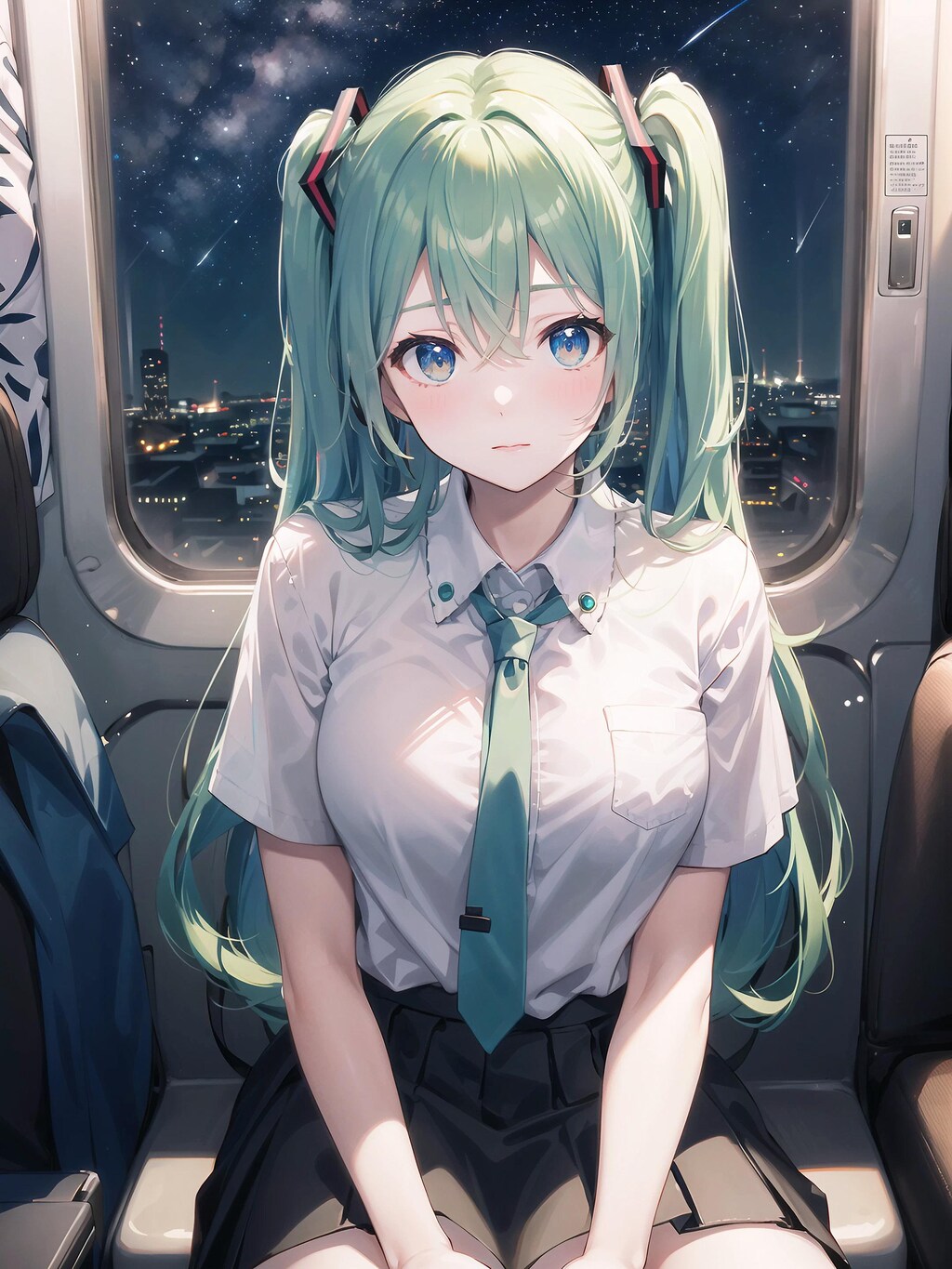 初音ミク 星空電車 初音未來 Miku VOCALOID ツインテール