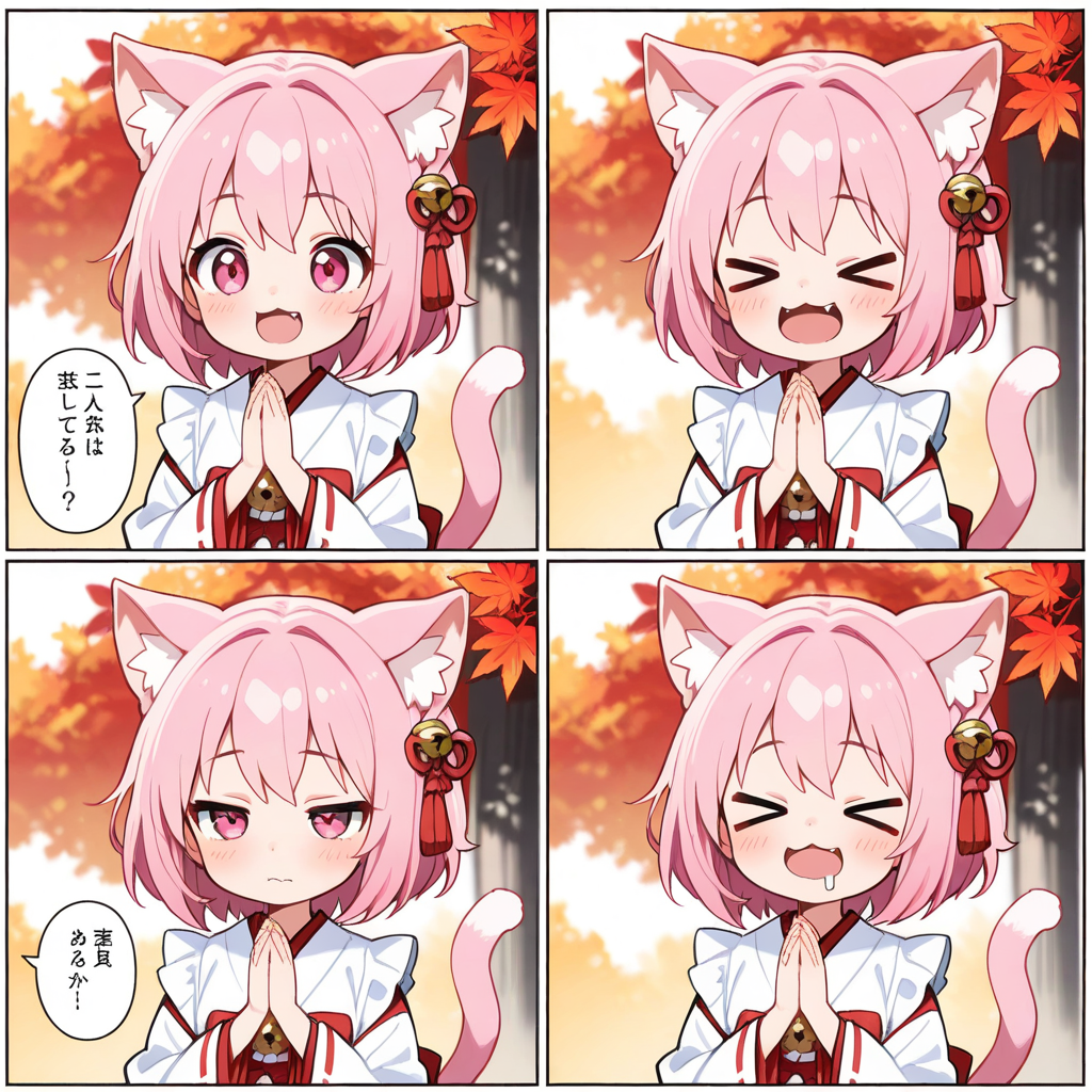 かみさみゃ！！どうかおさかにゃを食べさせてくださいみゃし！！