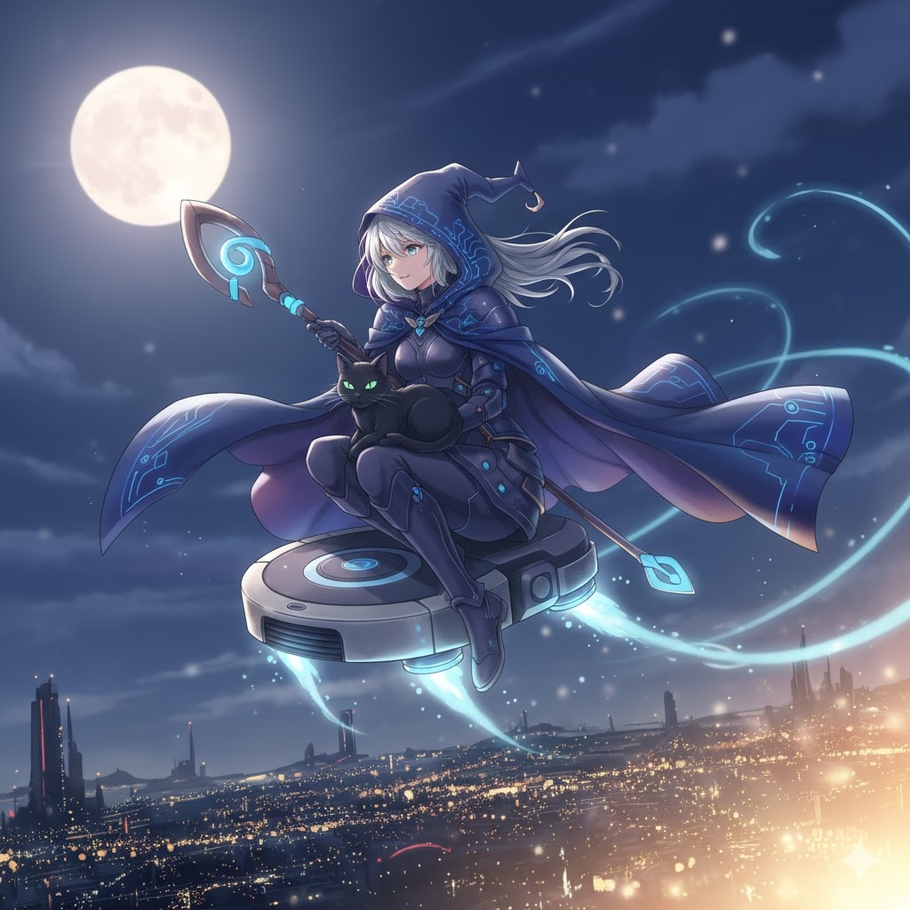 現代の魔女はルンバに跨り、夜を飛ぶ。