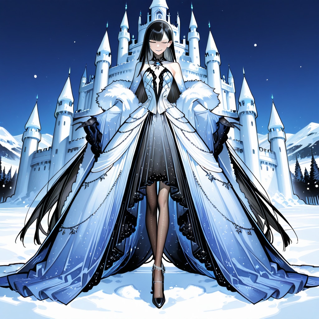 雪の古城の女王