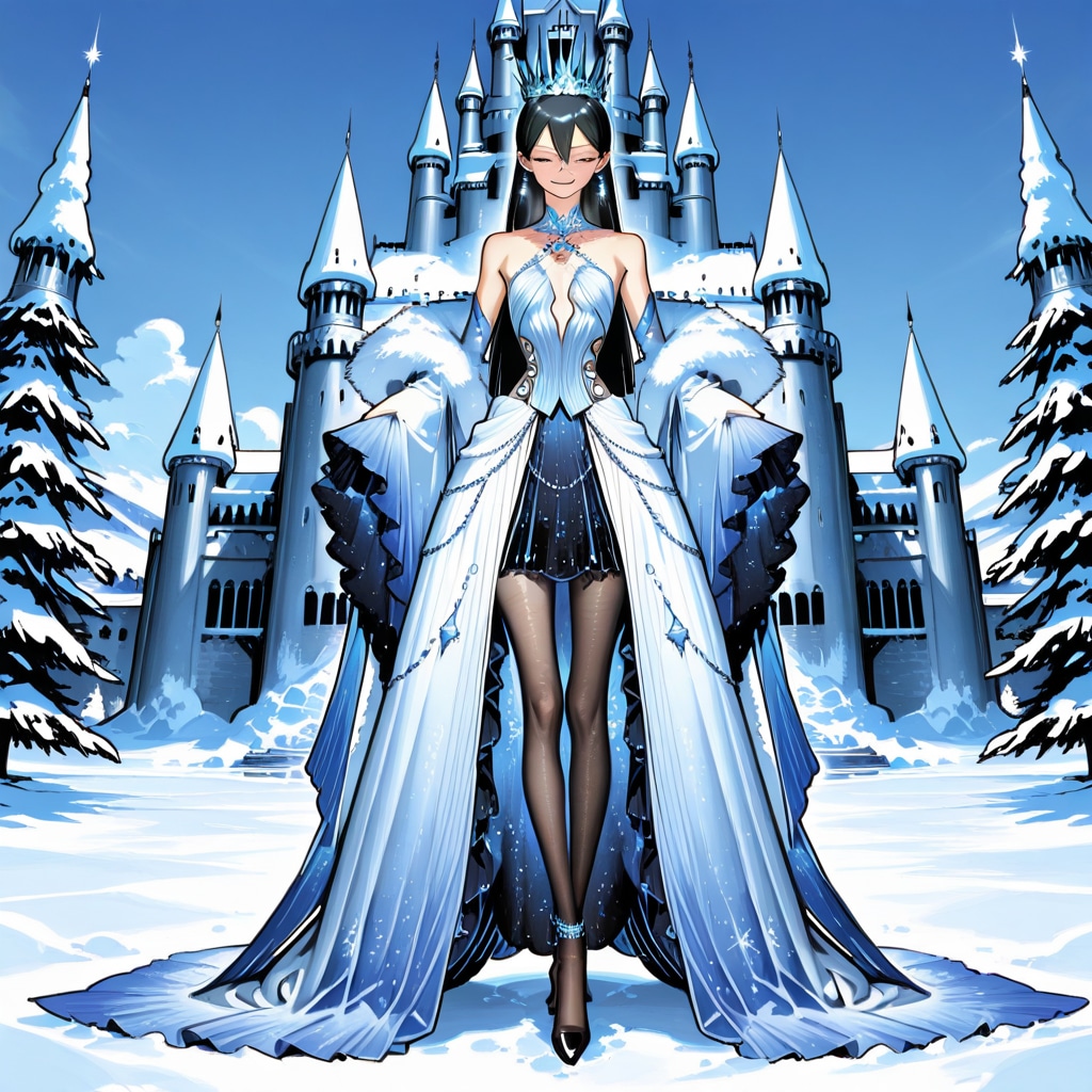 雪の古城の女王