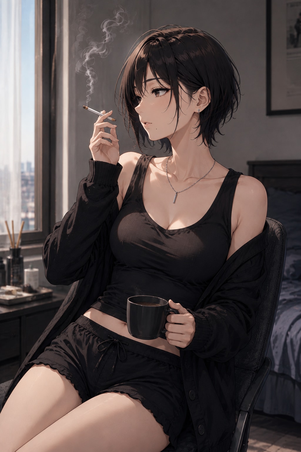 【ハルカ】黒い朝 | の人気AIイラスト・グラビア